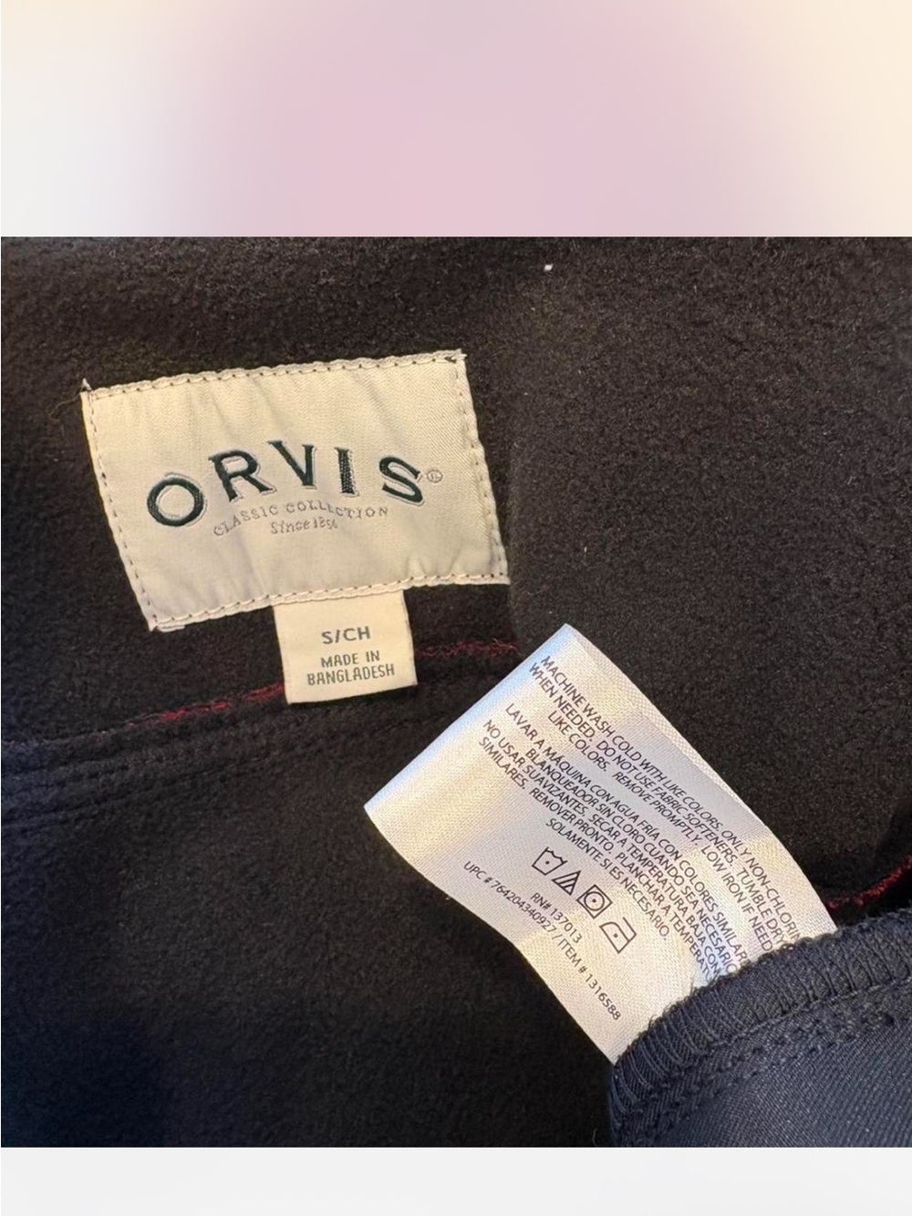 Orvis Red and Black Buffalo Plaid Soft Shirt Jacket - Picture 5 of 6